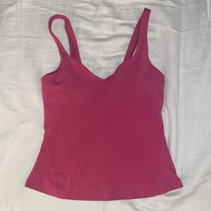 Pink lululemon tank top